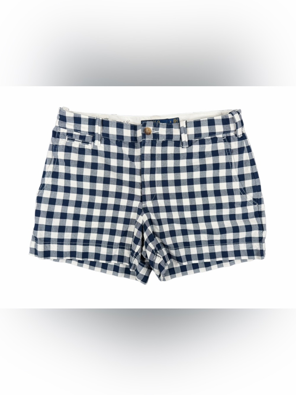 POLO Ralph Lauren Blue White Check 3.5’’ Shorts - 2